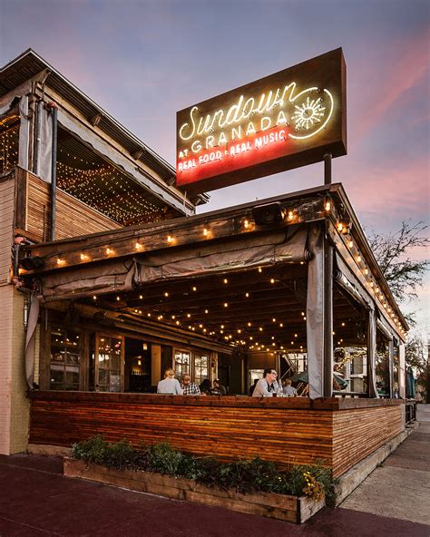 Sundown at granada - The Granada Theater has always offered decent drinks and food, but they take a backseat to the venue's concerts. Granada owner Mike Schoder wanted food and drinks to take the spotlight at Sundown ... 